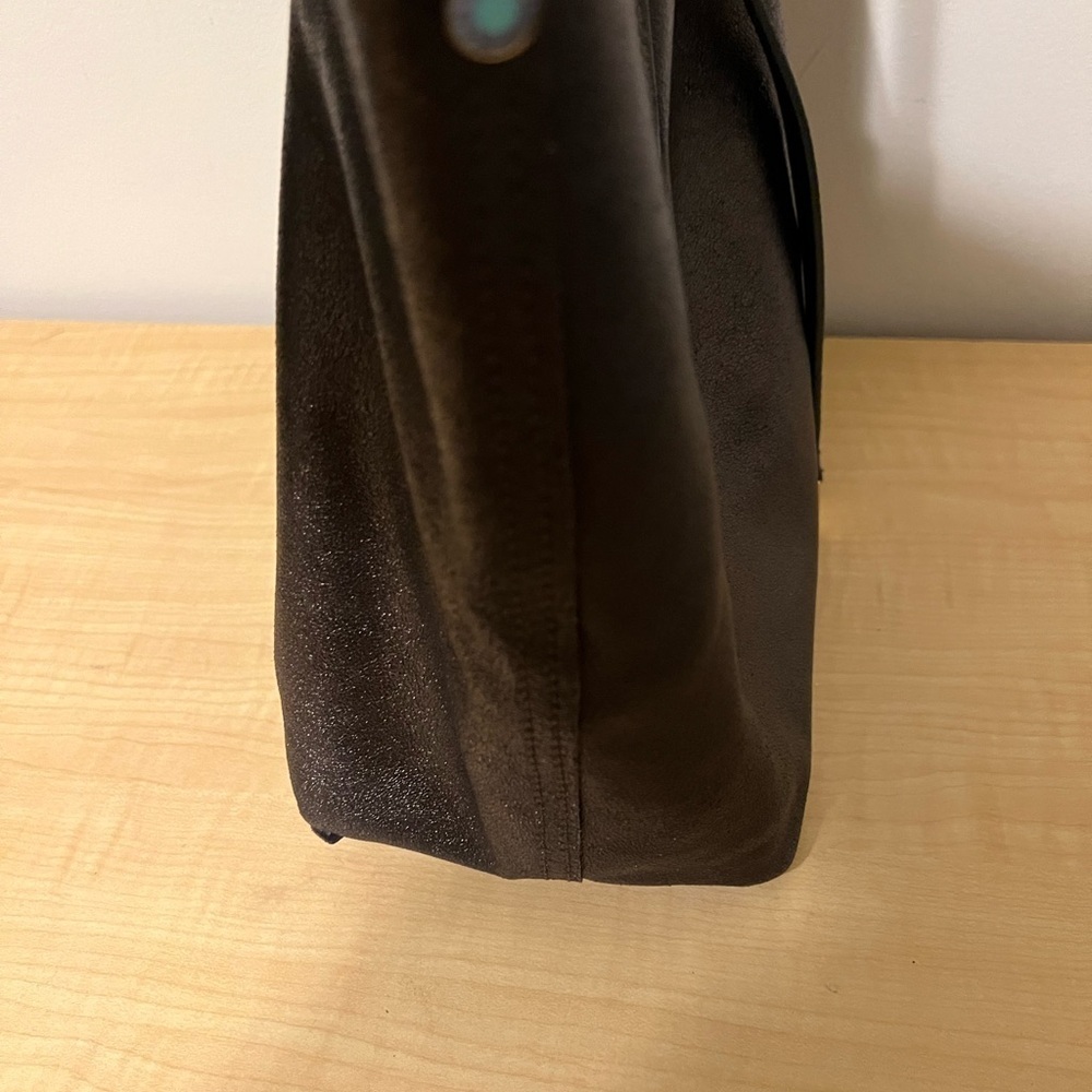 Tiffany Bronze Leather Tote Bag - Picture 5 of 15